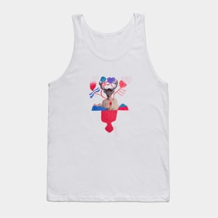 Woman with mask Tank Top